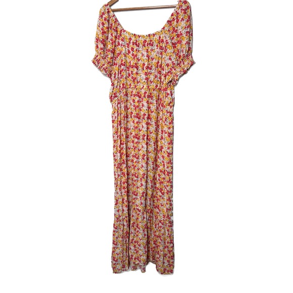 SONOMA Maternity Goods for Life Floral Maxi Dress Smocked Waist Puff Sleeve Midi - Picture 14 of 16